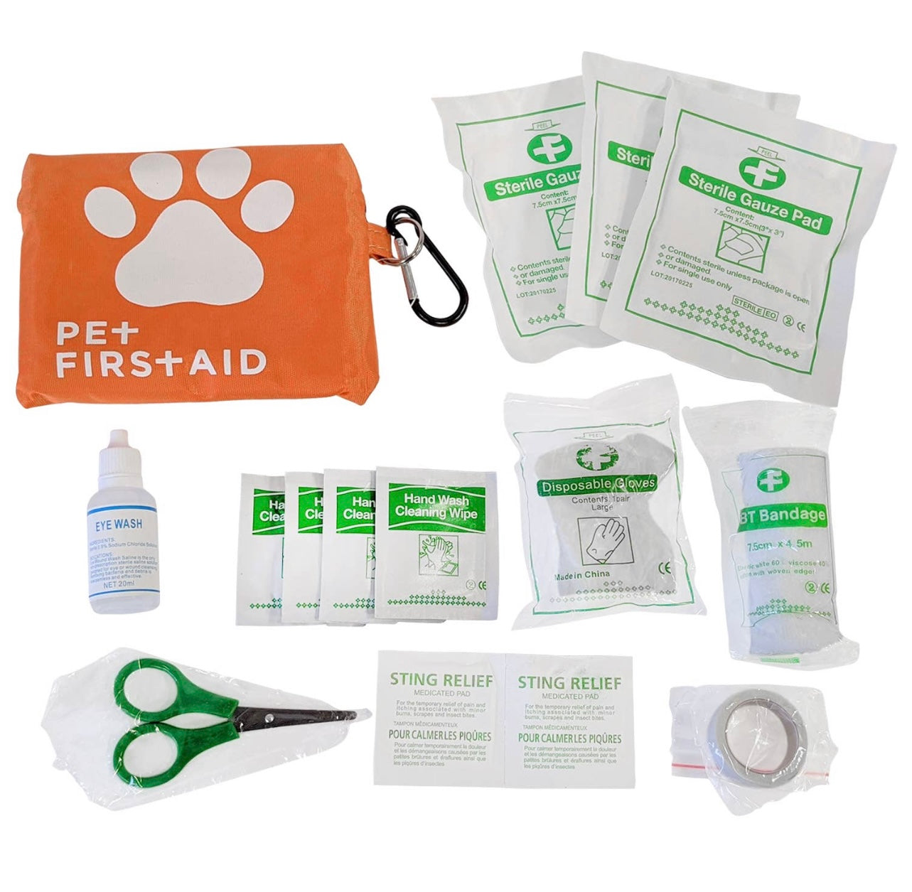 19 Piece K9 First Aid Kit